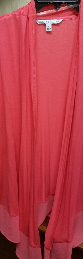 Cardigan with sheer bottom detail